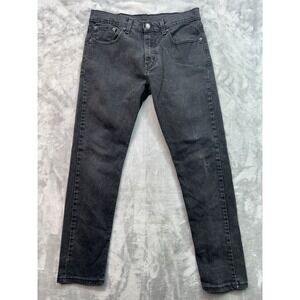 Levis 512 Mens Sz 30x29 Black Jeans Straight Leg Tag Size 31x30 Mid Rise Guys